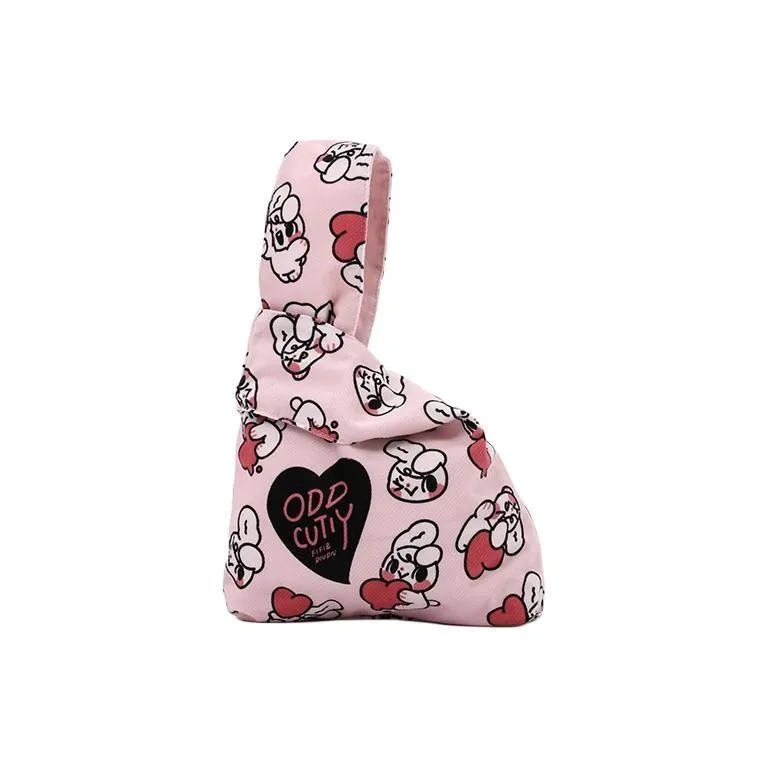 NEARAY ODDCUTIY Collaboration Polyester Wrist Bag Handbag Medium Size Women's Fifi-0