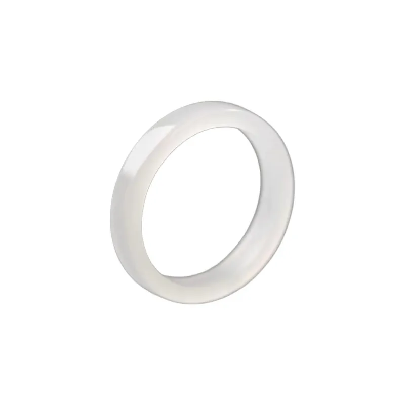 Cuizu Hetian Jade Rings Unisex Pale Greenish White Jade-1
