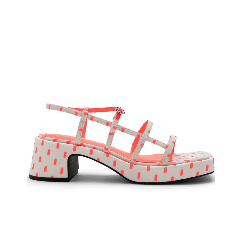 CHARLES&KEITH Strap Sandals 5.8cm Women's Pink-1