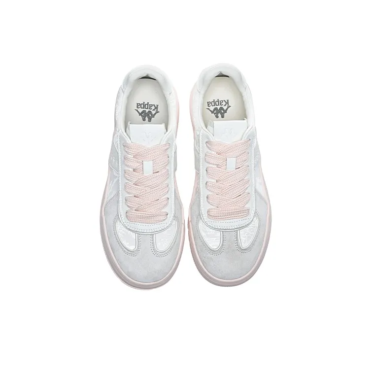 Kappa Slip Resistant, Abrasion Resistant, Impact Resistant, Quick Dry Low Top Skateboard Shoes Women's Classic White-3