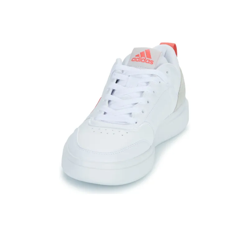 Adidas Park St Wear resistant And Lightweight Low Top Skateboard Shoes Women's White Red-3