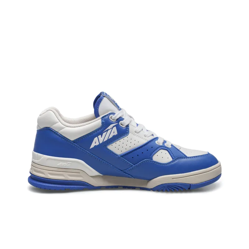 AVIA 855L Series Low Top Vintage Basketball Shoes Men's White Blue-1