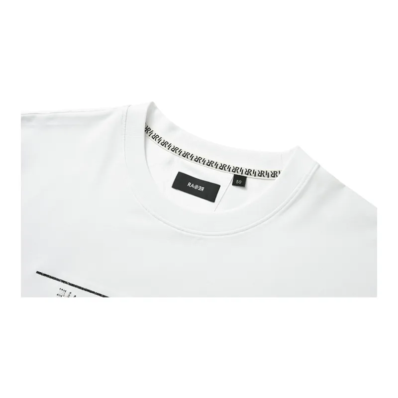 RARE Short Sleeved T Shirts Men's White-3