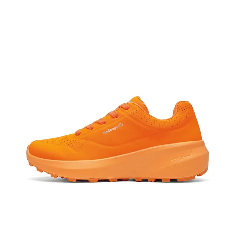 RED DRAGONFLY Running Shoes Women's Low Top White/Neon Green/Orange/Purple-12