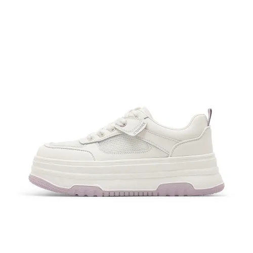 C°BANNER Skateboard Shoes Women's Low-Top White/Purple