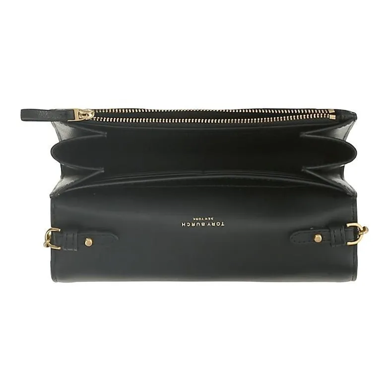 TORY BURCH Sheepskin Shoulder Bag, Crossbody Bag Mini Women's Black-4