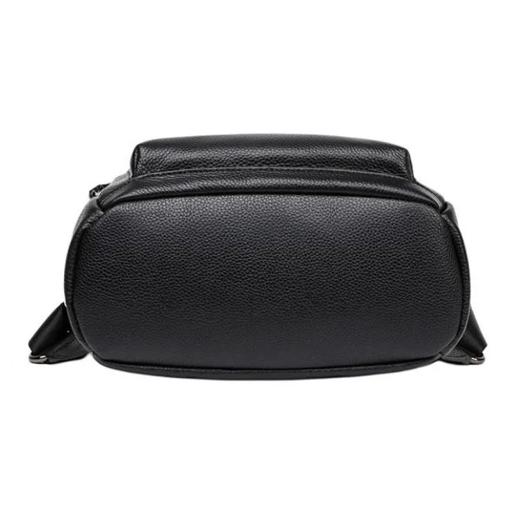 VINEY Cow Leather Backpack Handbag Tubas Women's Black-6