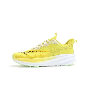 MEIKE Slip Resistant, Abrasion Resistant, Breathable, Lightweight, Rebound Low Top Running Shoes Unisex Cheetah Yellow