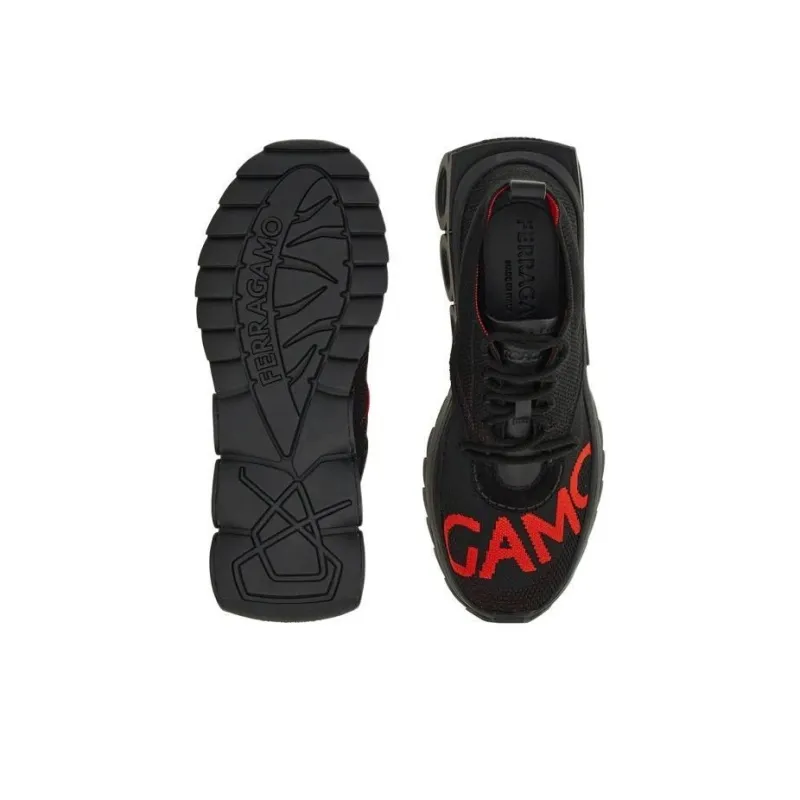 FERRAGAMO Knitted Running Sneakers-4