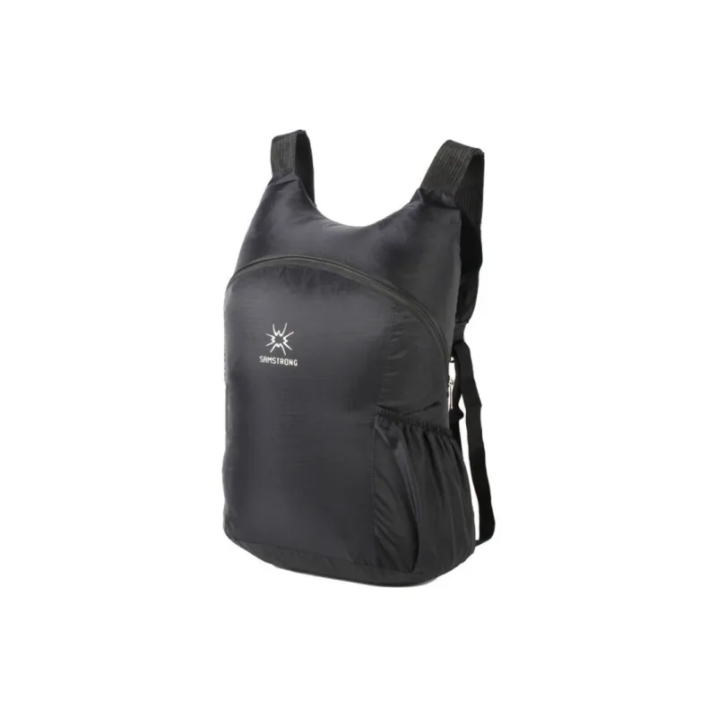 SAMSTRONG Polyester Backpack Regular Unisex Blue/Rose Red/Black-2