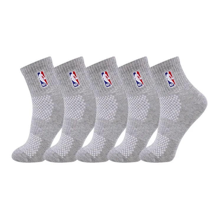 NBA Basketball Socks Unisex 5 Pack White-10