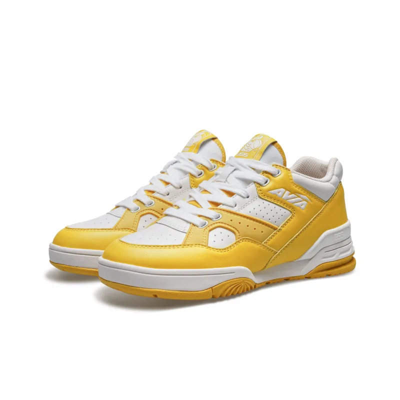 AVIA 855L Series Low-Top Lightweight Vintage Basketball Shoes Women's White Bright Yellow-2
