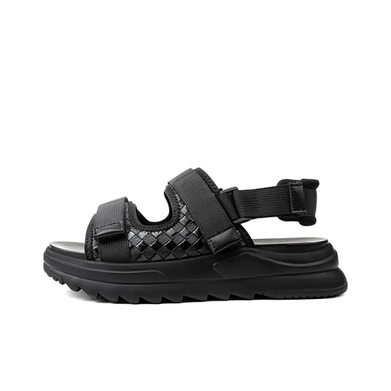 LUOMAIKE Beach Sandals Men's Black-0