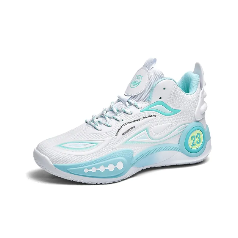 MUSNODO Cushioning, Slip Resistant, Abrasion Resistant, Breathable, Coverage, Rebound Mid Top Basketball Shoes Unisex-7