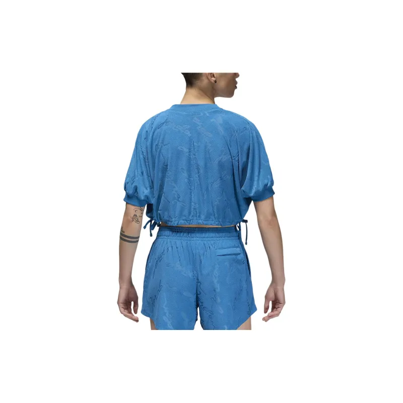 Nike Crop Tops Women's Industrial Blue-1