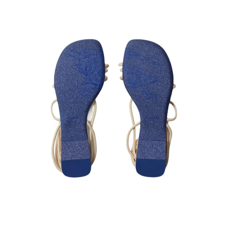 Burberry Ivy Shield Leather Sandals-4