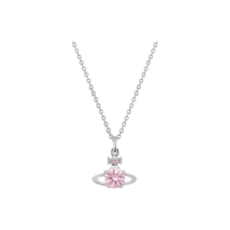 Vivienne Westwood Brass, Cubic Zirconia Crystal Necklaces Women's Silver-0