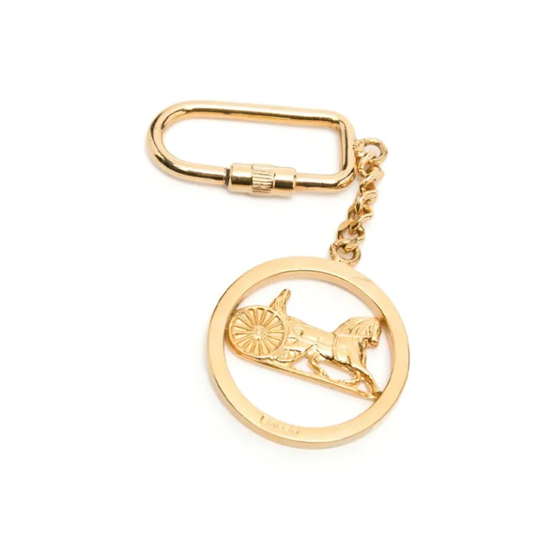 CELINE Metal Keychains Women's Gold-2