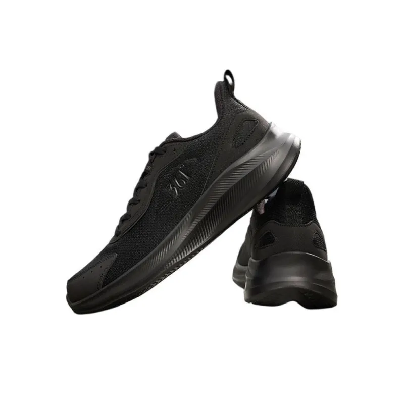 361° Cushioning Lightweight Low-Top Casual Running Shoes Men's Black-2