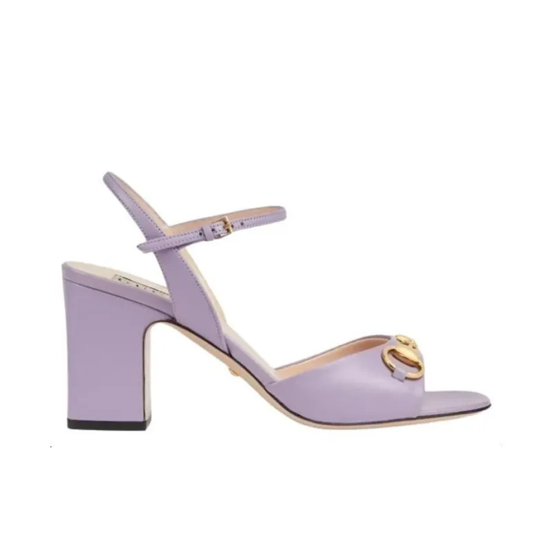 GUCCI One Strap Sandals Women's Purple-1