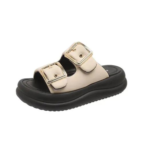 GEJIANI Rubber Sole Slip-Resistant Odor-Resistant Quick-Dry Slide Slippers Women's
