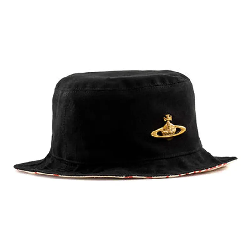 Vivienne Westwood Cotton Bucket Hats Men's Black-1