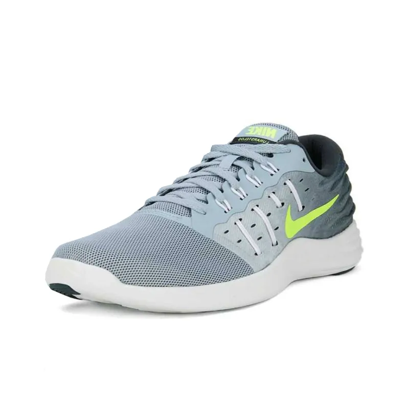Nike LunarStelos Cushioning Wear Resistant Low Top Casual Running Shoes Men's Gray-2