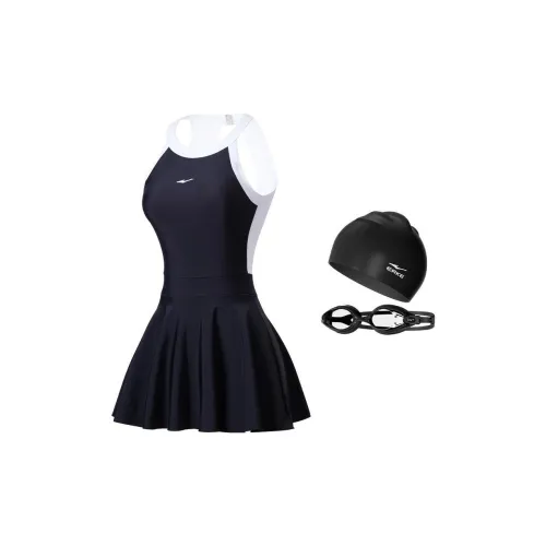 Erke Swimming Sets Polyamide+Elastane Beach Pool Women's Three-Piece Set Black