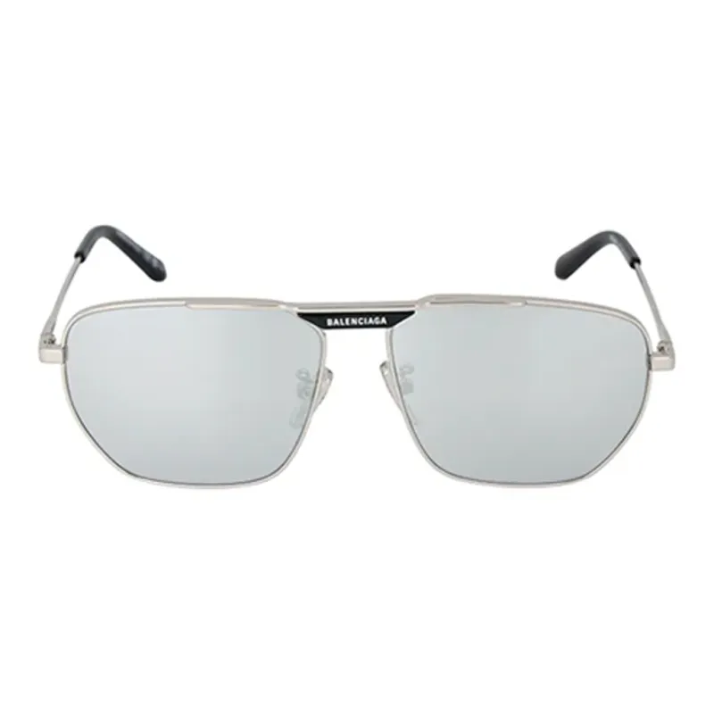 Balenciaga Irregular Shape Sunglasses Unisex Silver-1