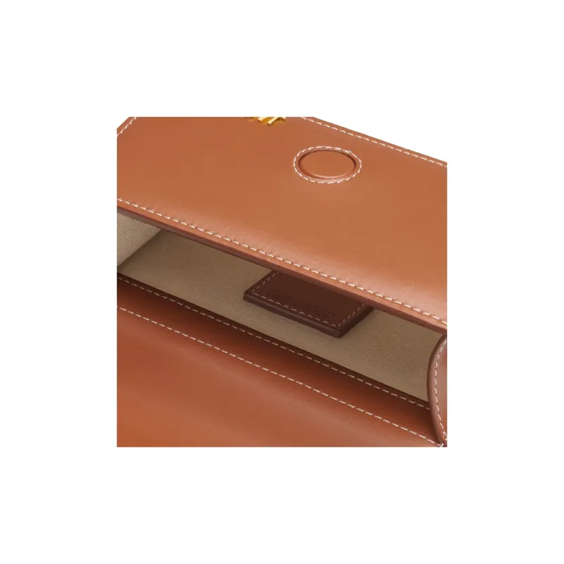 Jacquemus Linseed Cotton Acrylic Blend Shoulder Bag, Crossbody Bag, Handbag Small Size Women's Light Umber-4