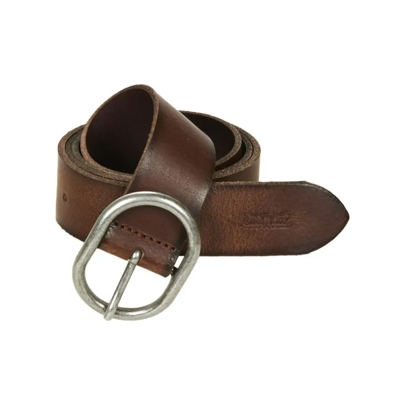 Levi's Animal Pattern Print Leather Belts Women's Tan -1