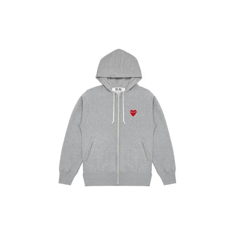 CDG Play SS24 Sweatshirt Unisex Top Gray-1