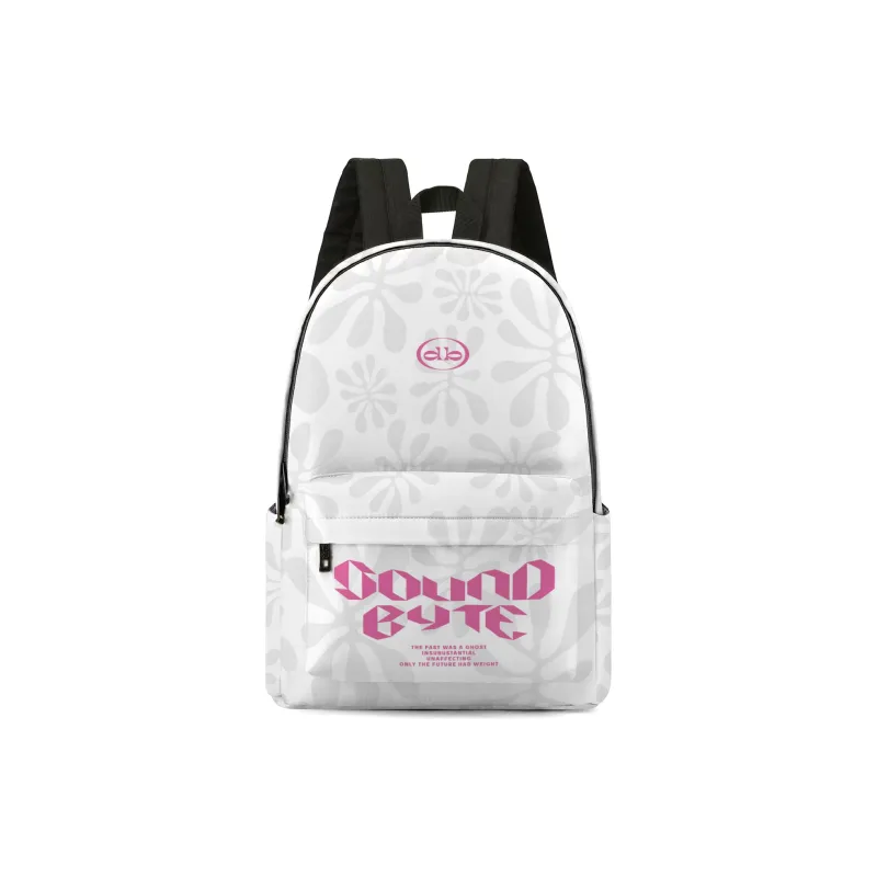 Soundbyte Polyester Backpack Laptop Bag Regular Unisex White-0