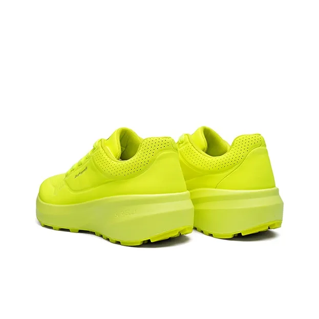 RED DRAGONFLY Running Shoes Women's Low Top White/Neon Green/Orange/Purple-10
