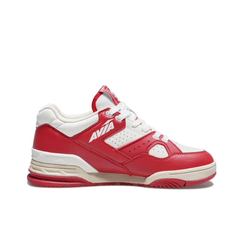 AVIA 855L Series Cushioned Wear Resistant Slip Resistant Low Top Vintage Basketball Shoes Women's Red White-1