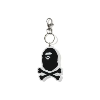 A BATHING APE PVC Keychain Bag Accessory Men's Black