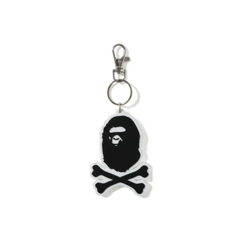 A BATHING APE PVC Keychain Bag Accessory Men's Black-0