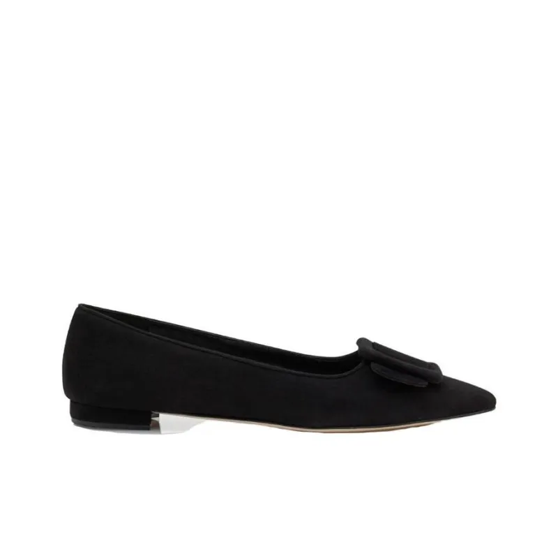 MANOLO BLAHNIK Casual Single Shoes 1cm Women's Black-1