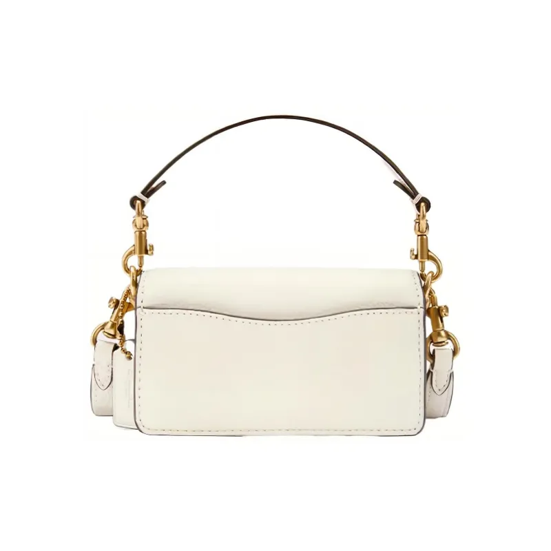 COACH Tabby Cow Leather Crossbody One Shoulder Handbags Small Size Women's Chalk White-2