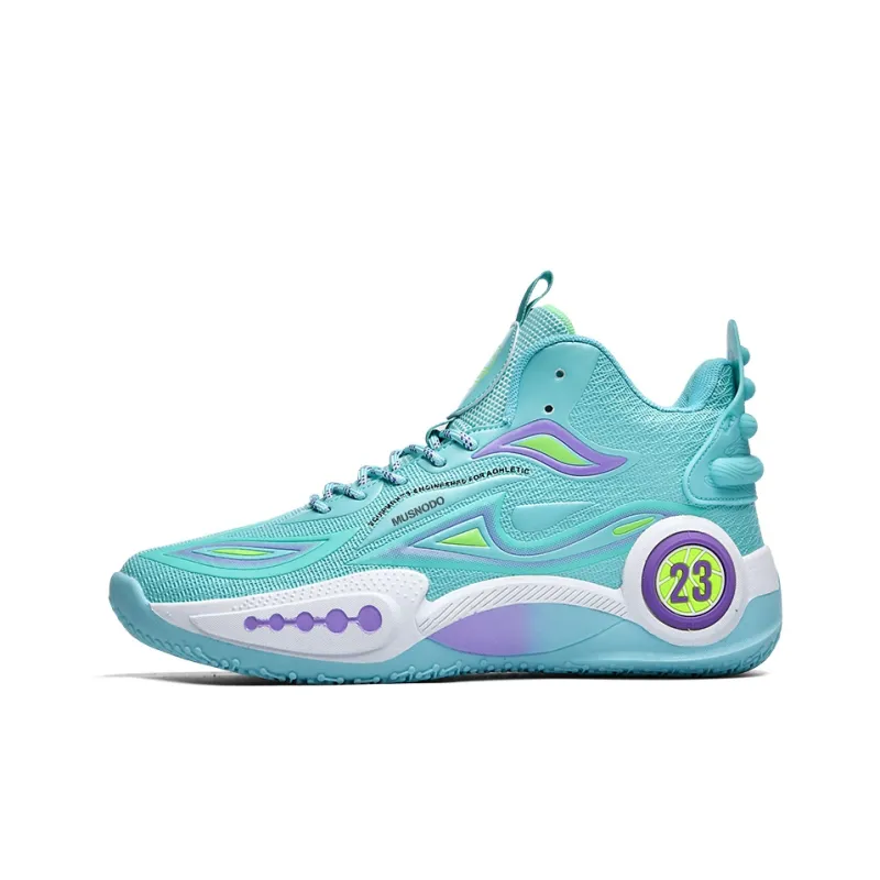 MUSNODO Cushioning, Slip Resistant, Abrasion Resistant, Breathable, Coverage, Rebound Mid Top Basketball Shoes Unisex-0