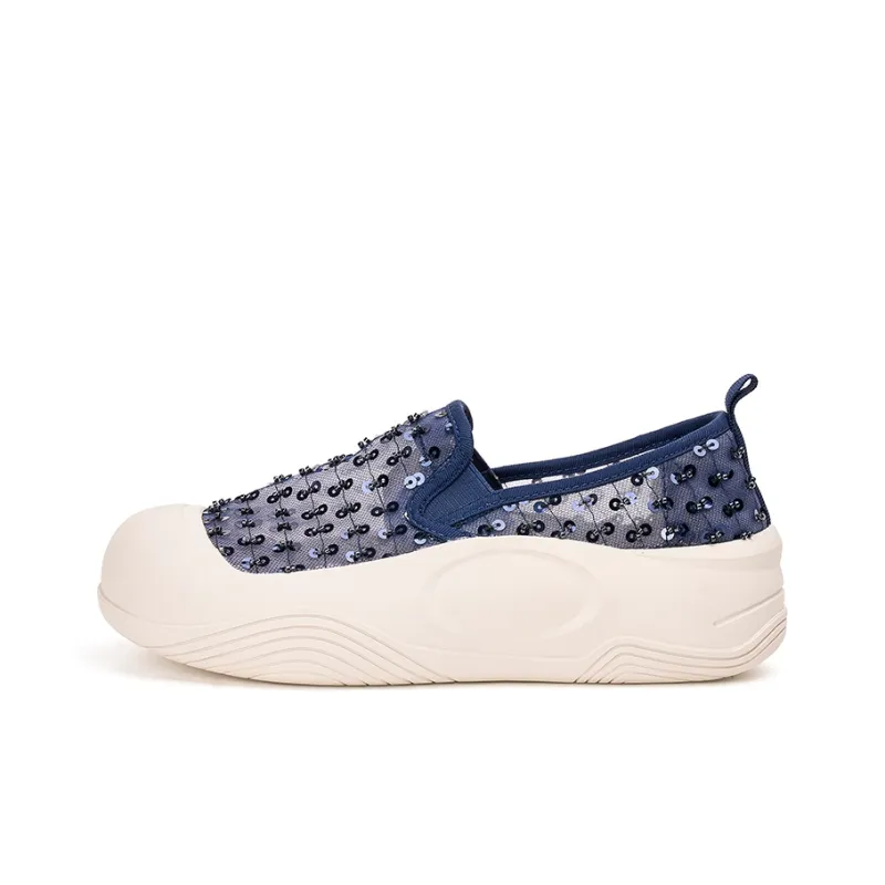 Joy&Mario Loafers Women's Champagne/Dark Blue-0