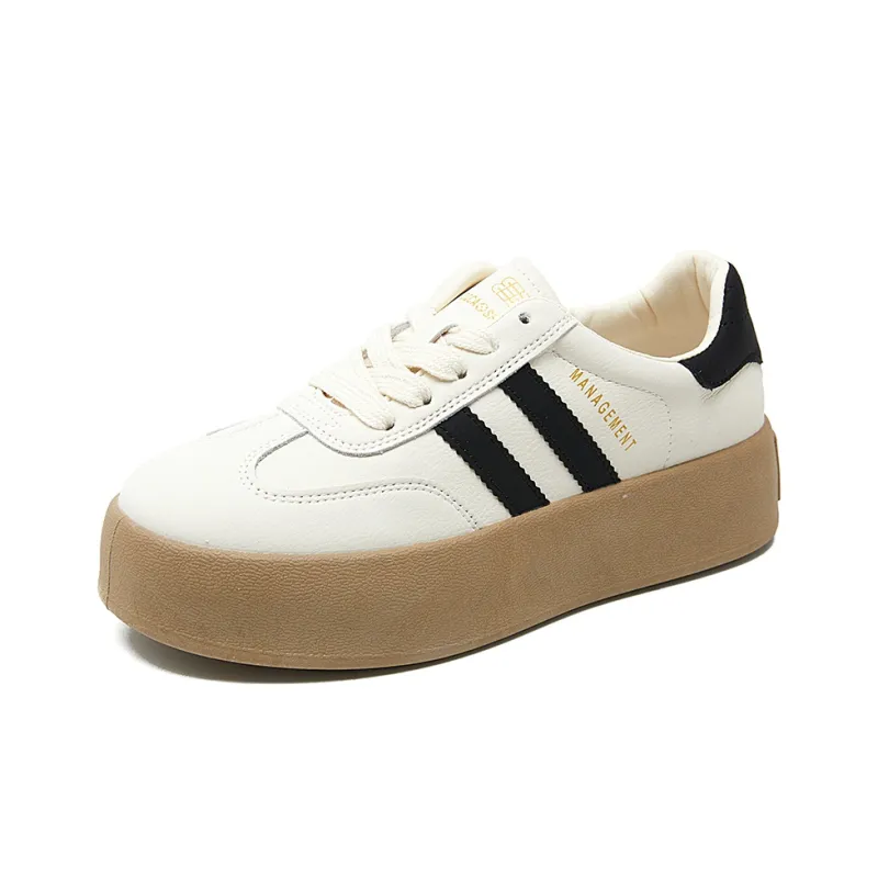 WESTLINK Skateboard Shoes Women's Low Top Black, Brown-1