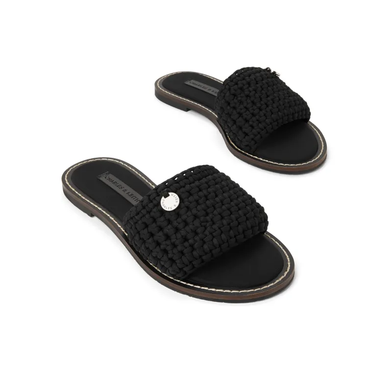 CHARLES&KEITH Composite Sole Slide Slippers 1.2cm Women's-7