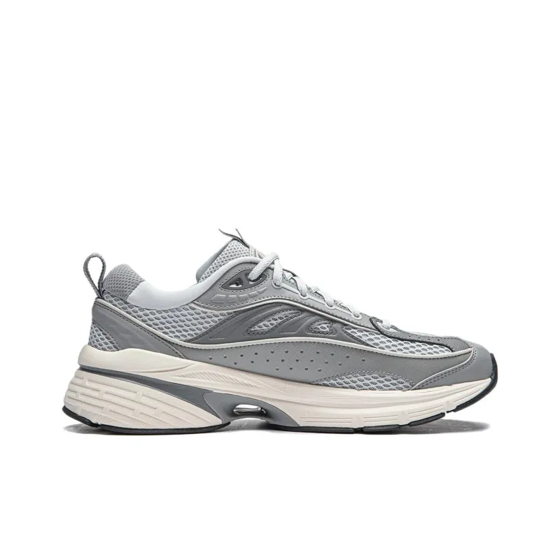 LiNing Comet LITE Cushioning Anti-Slip And Wear-Resistant Rebound Low-Top Casual Shoes Men's Gray-1