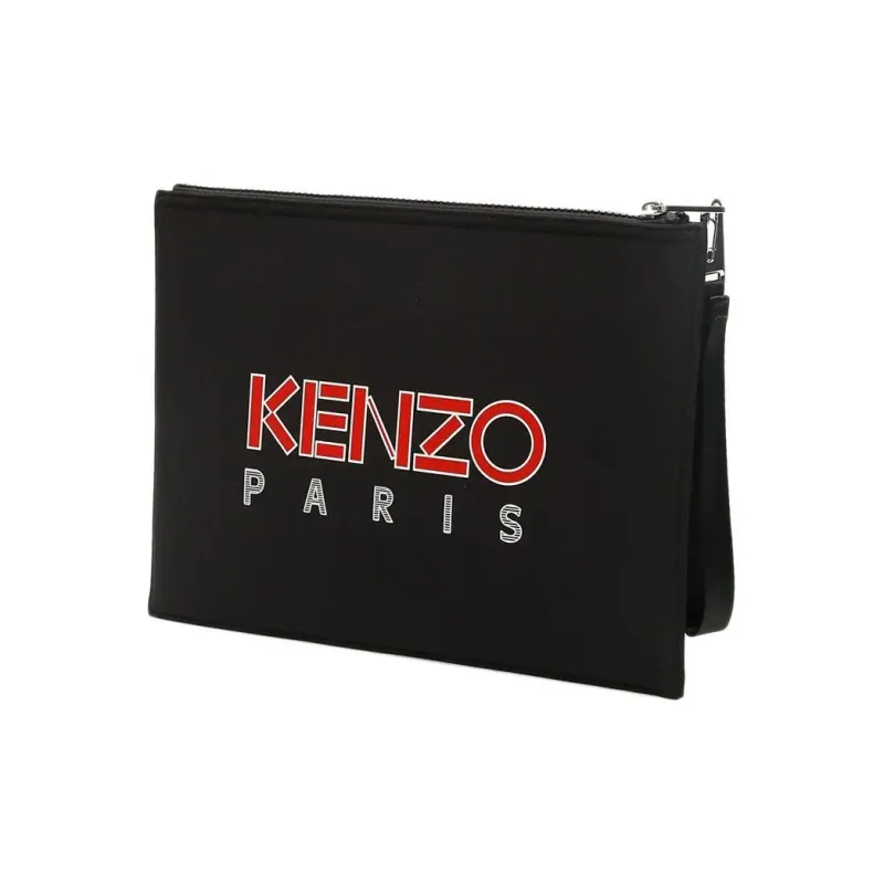 KENZO Canvas Bag Handbag Clutch Men's Black-2