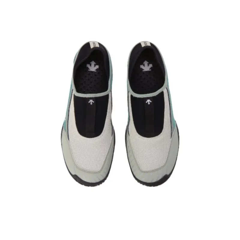 DESCENTE Slip Resistant Quick Dry Low Top Casual Shoes Unisex Gray Green-3