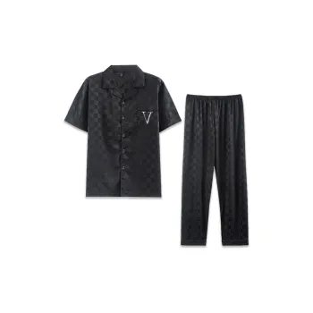 Good Fortune Pajama Set Men's Black