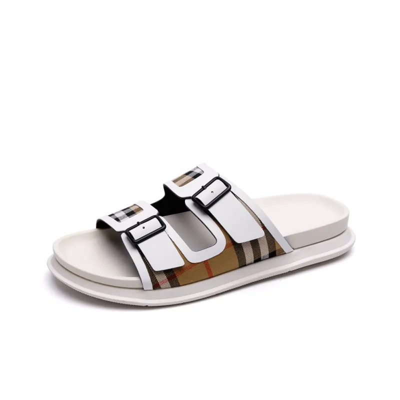 PALMPOLO Slide Slippers Men's White-0