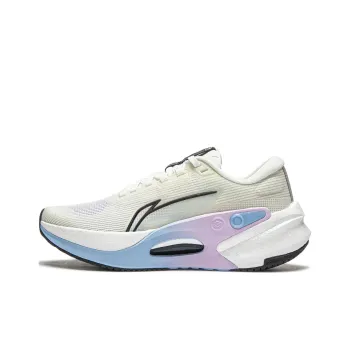 LINING Furious Rider 7.0 V2 Running Shoes Women's Low Top Ivory/Black/Sky Blue