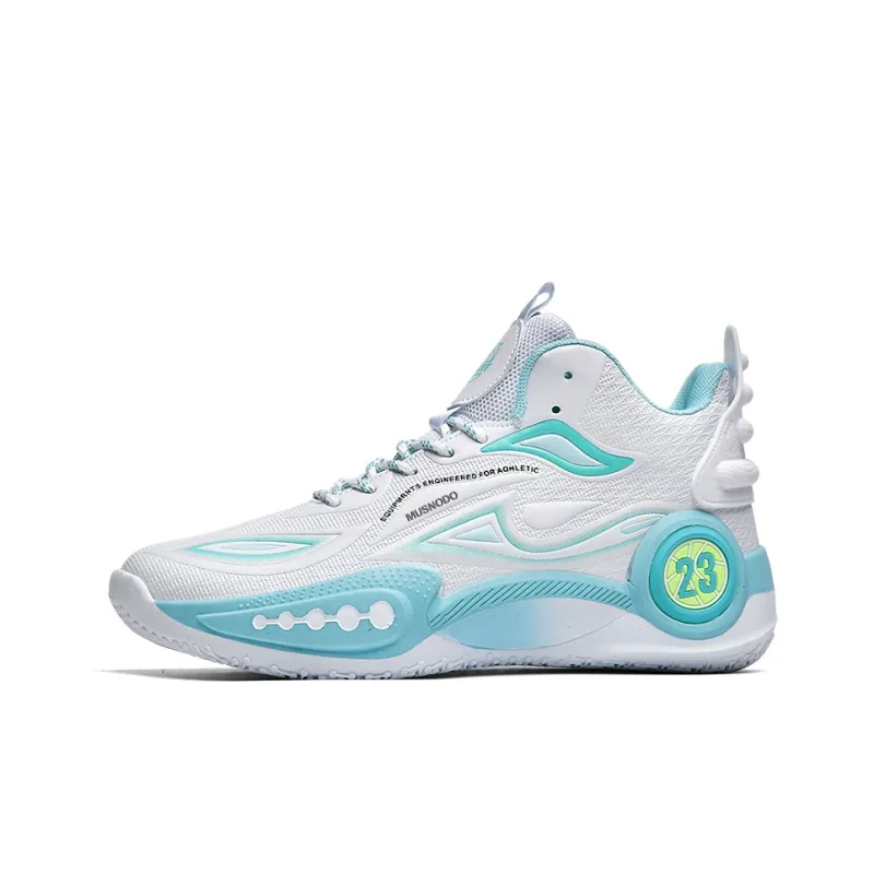 MUSNODO Cushioning, Slip Resistant, Abrasion Resistant, Breathable, Coverage, Rebound Mid Top Basketball Shoes Unisex-6